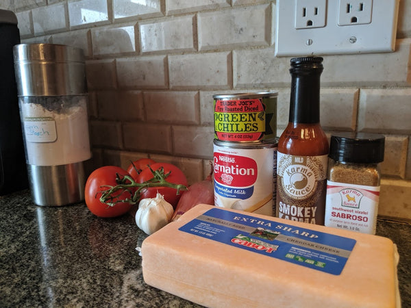 Ingredients for Queso Dip