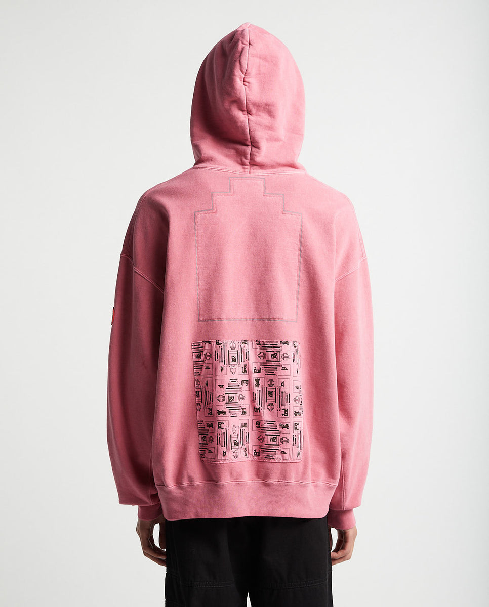 9,922円【C.E】OVERDYE IMPULSE HEAVY HOODY ピンク 刺繍