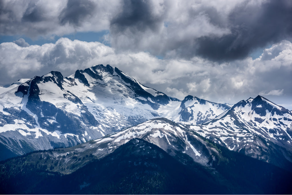 Snowy mountains in Whistler, Canada