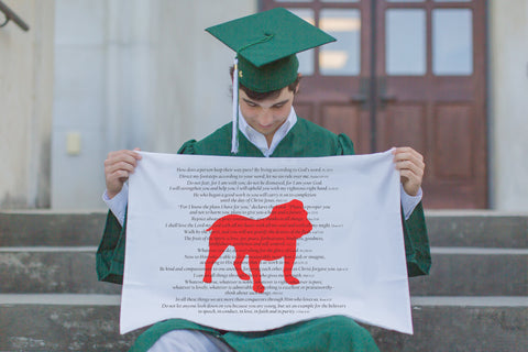 PillowGrace Scripture for Integrity Bulldog Pillowcase Georgia Graduation Gift