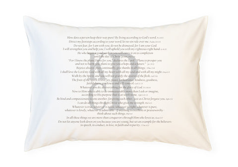 PillowGrace Personalized Scripture for Integrity Pillowcase for Graduates Teens Young Adults