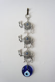 Evil Eye Wall Decor Elephants Silver