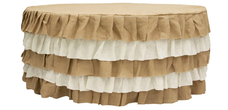 Burlap Skirt Tablecloth