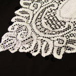 Crochet Lace Table Runner Ivory