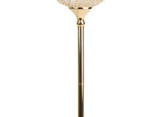 Glass Crystal Bowl/Ball Centerpiece on Stand 30″ – Gold