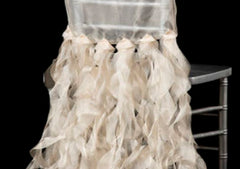 Curly Willow Chiavari Chair Back Slip Cover – Champagne