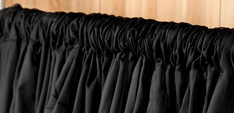 sheer black voile drapery pipe and drape set drapery fullness event drapes wedding drapes backdrops