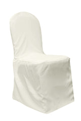 Economy Polyester Banquet Chair Cover - Ivory