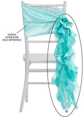 Curly Willow Chair Sash – Turquoise (new design)