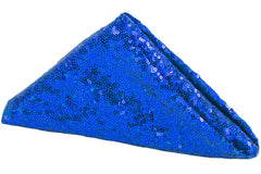 Glitz Sequin Napkin 20"x20" - Royal Blue