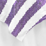Purple Striped Glitz