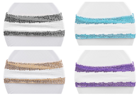 Glitz Spandex Chair Bands linens