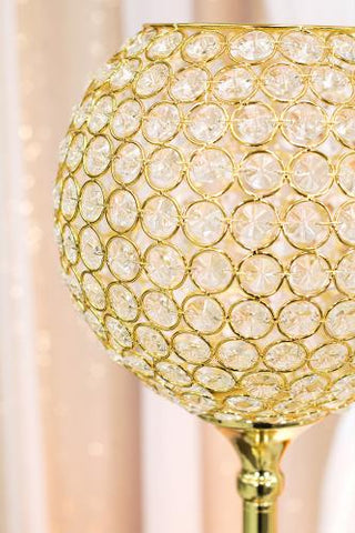 Gold Crystal Centerpiece