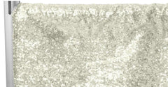 Glitz Sequin 10ft H x 52" W Drape/Backdrop panel - Ivory