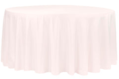 Lamour Satin 120" Round Tablecloth - Pastel Pink