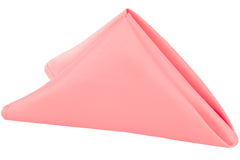 Lamour Satin Napkin 20"x20" - Coral