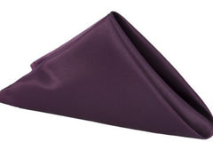 Lamour Satin Napkin 20″x20″ – Plum