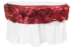 17FT Large Rosette Table Trim with Velcro - Apple Red