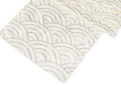 Ivory Mermaid Scales Table Runner