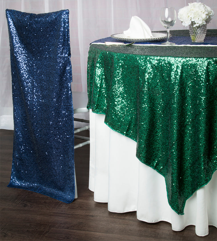 emerald sequins green sequins glitz sequined tablecloths chair covers
