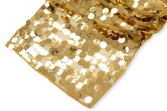 Large Payette Sequin Table Runner - Gold