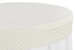 Pearl Table Cap/Topper 48" Round - Ivory 