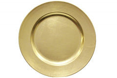 Plain Round 13" Charger Plates - Gold