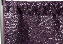 Glitz Sequin 8ft H x 52″ W Drape/Backdrop panel – Plum