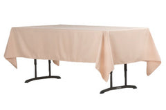 60"x102" Rectangular Polyester Tablecloth - Champagne
