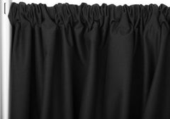 Poly Premier 8ft H x 60″ W drape/backdrop – Black