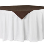 Chocolate Polyester Tablecloth