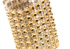 Rhinestone Velcro Sash Clip / Napkin Ring – GOLD