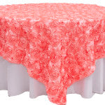 Coral Sequins Table Overlay
