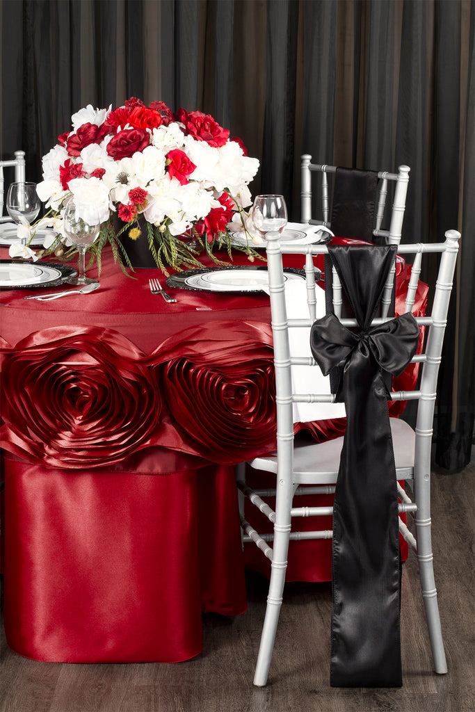 Apple Red Rosette Table Trim