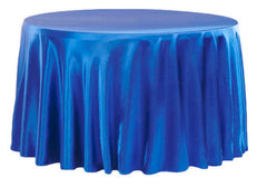 Satin 120″ Round Tablecloth – Royal Blue