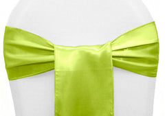 Standard Satin Chair Sash - Apple Green $0.59$0.42