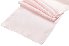 Satin Table Runner - Pastel Pink