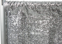 Glitz Sequin Drape/Backdrop panel – Silver