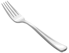 Silver Plastic Forks 10/Pack – Modern Collection