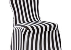 Spandex Banquet Chair Cover – STRIPE Black & White