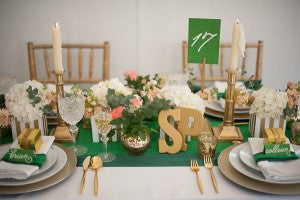 Glam Touches of Green Decor
