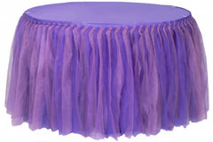 Tulle Tutu 14ft Table Skirt - Purple/Lavender