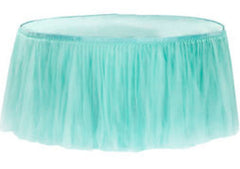 Tulle Tutu Table Skirt – Turquoise