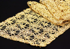 Chemical Lace Table Runner – Gold
