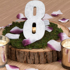 4 Step Guide to DIY Wedding Centerpieces rustic table numbers