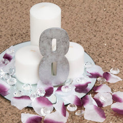 4 Step Guide to DIY Wedding Centerpieces flower petal table numbers