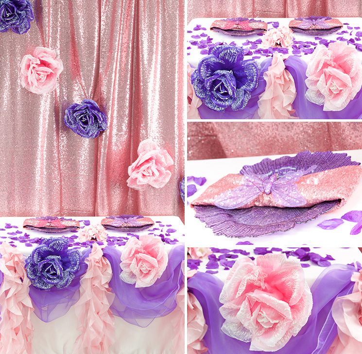 Pink and Purple Party Decor