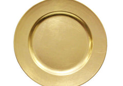 Gold Plain Round 13″ Charger Plates