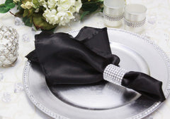 Black Satin Napkin