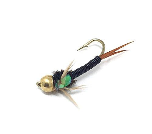 Gold Head Nymphs by the Dozen Trout Fly Fishing Flies 12 patterns in 4 sizes 